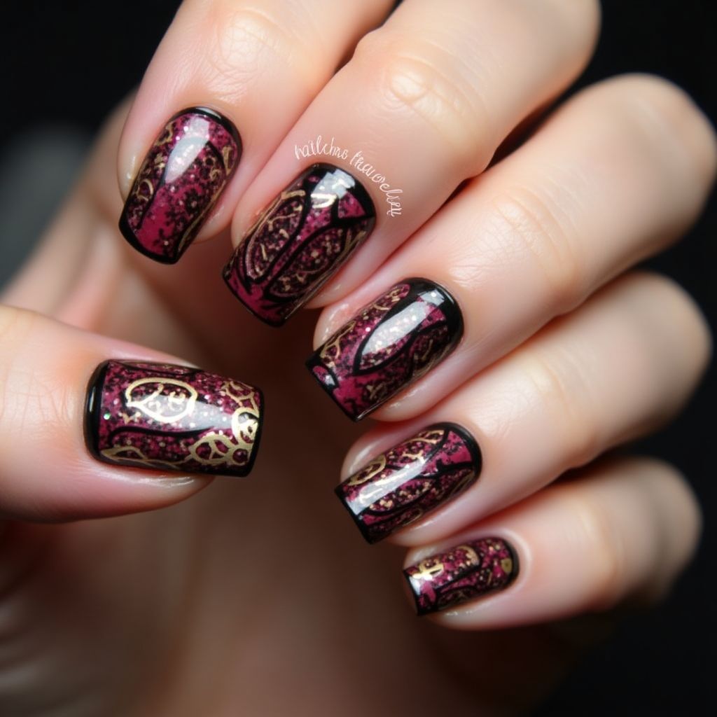 Party Coffin Nail Design