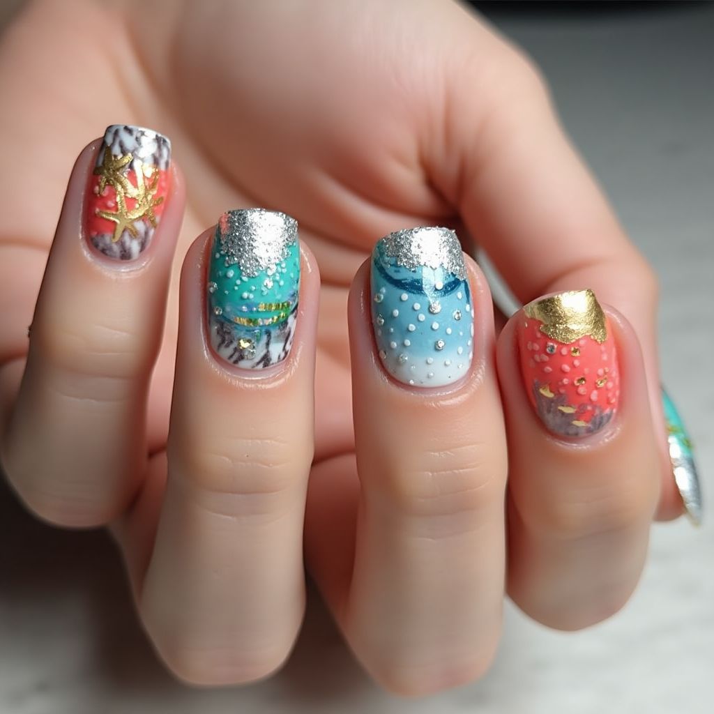 Cruise Round Nail Design