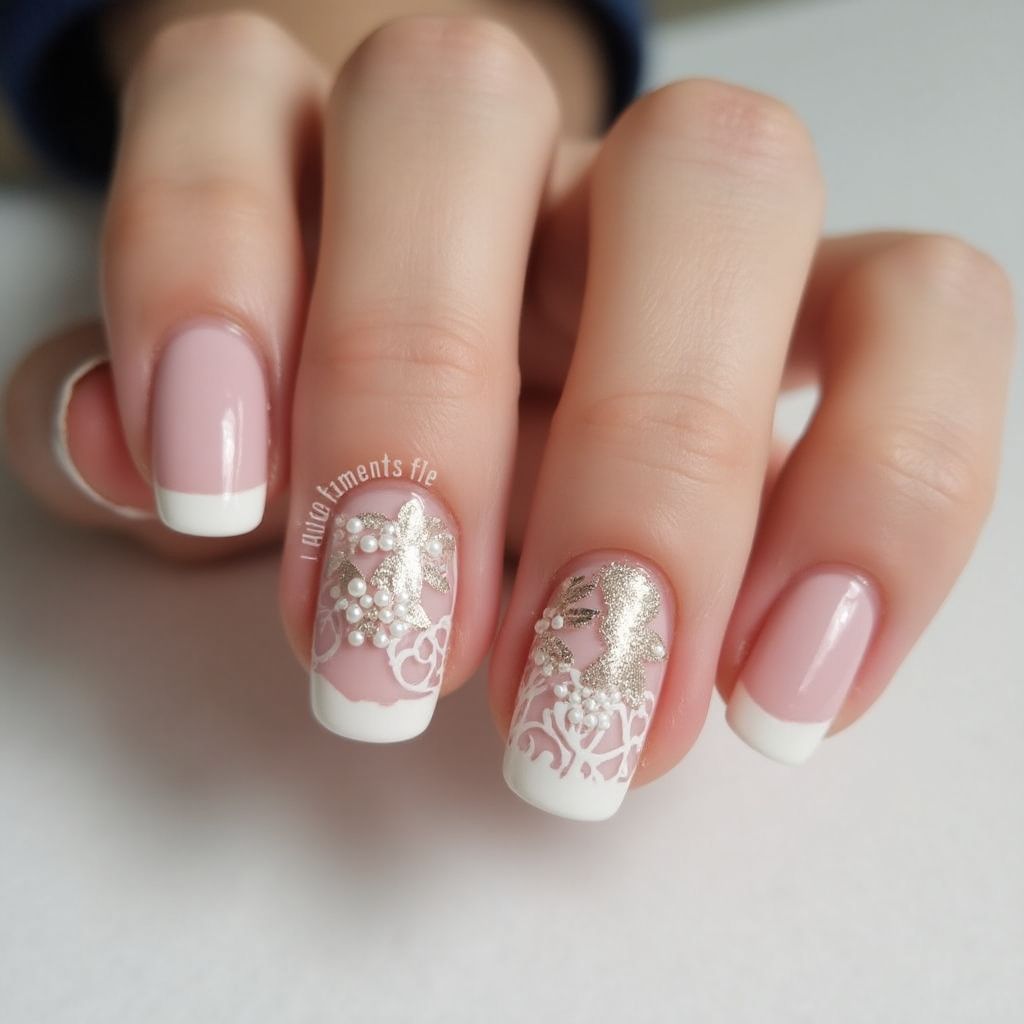 Wedding Round Nail Design
