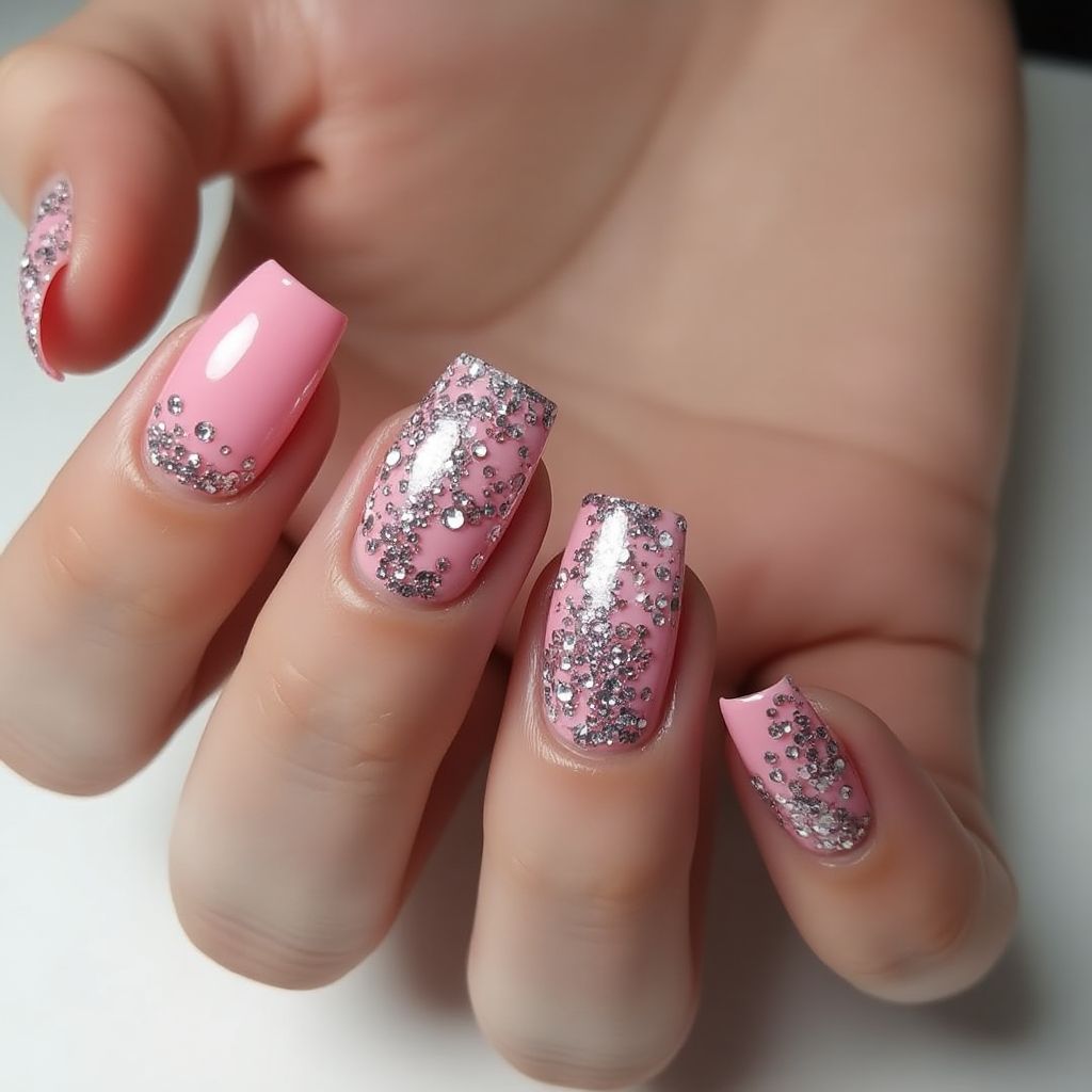 Party Square Nail Design