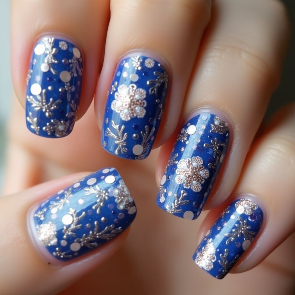 Prom Round Nail Design