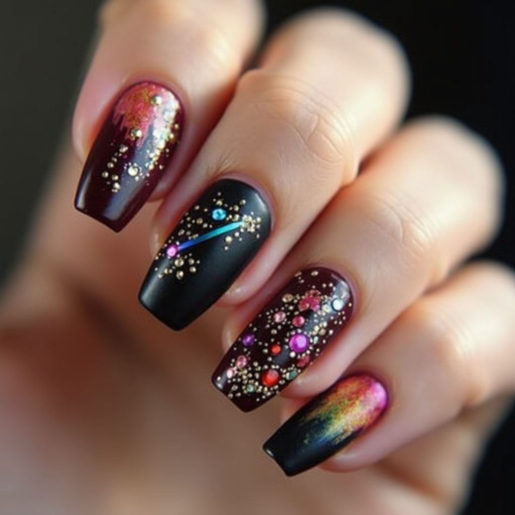 Party Coffin Nail Design