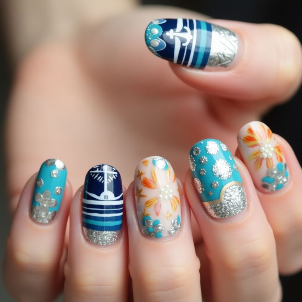 Cruise Round Nail Design