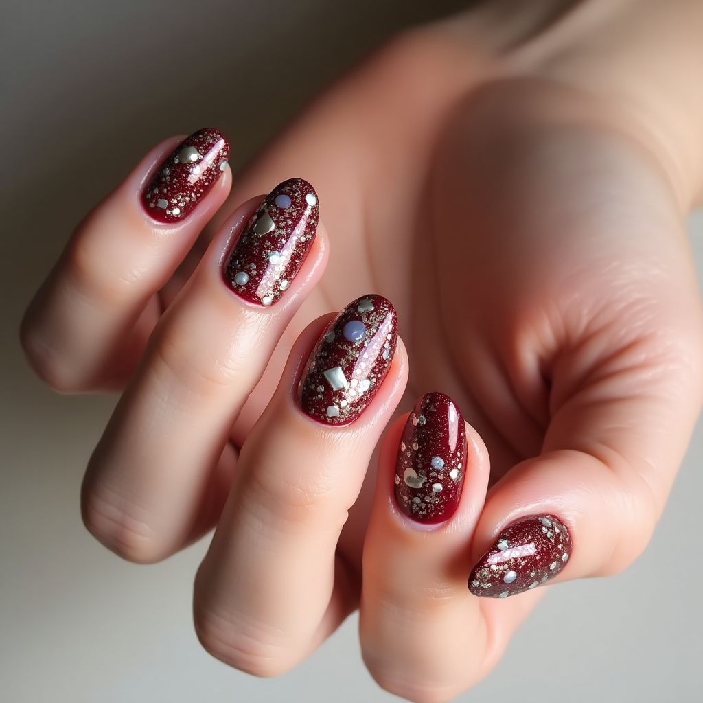 Party Round Nail Design