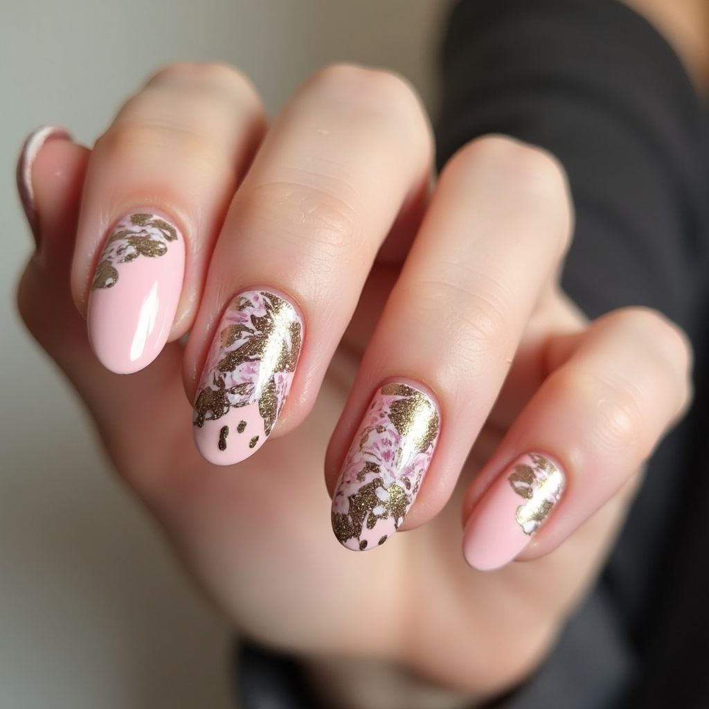 Celebration Round Nail Design
