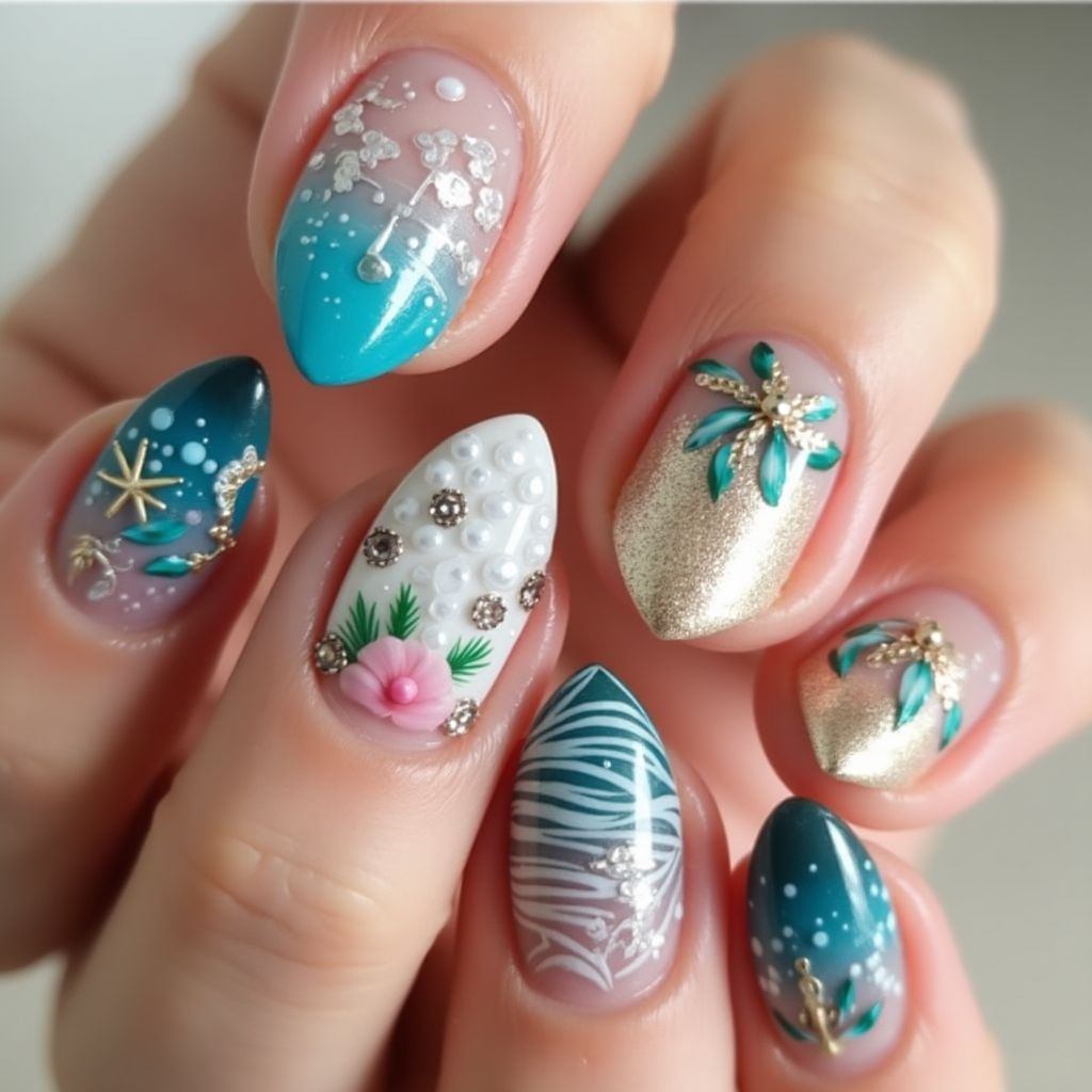 Cruise Almond Nail Design