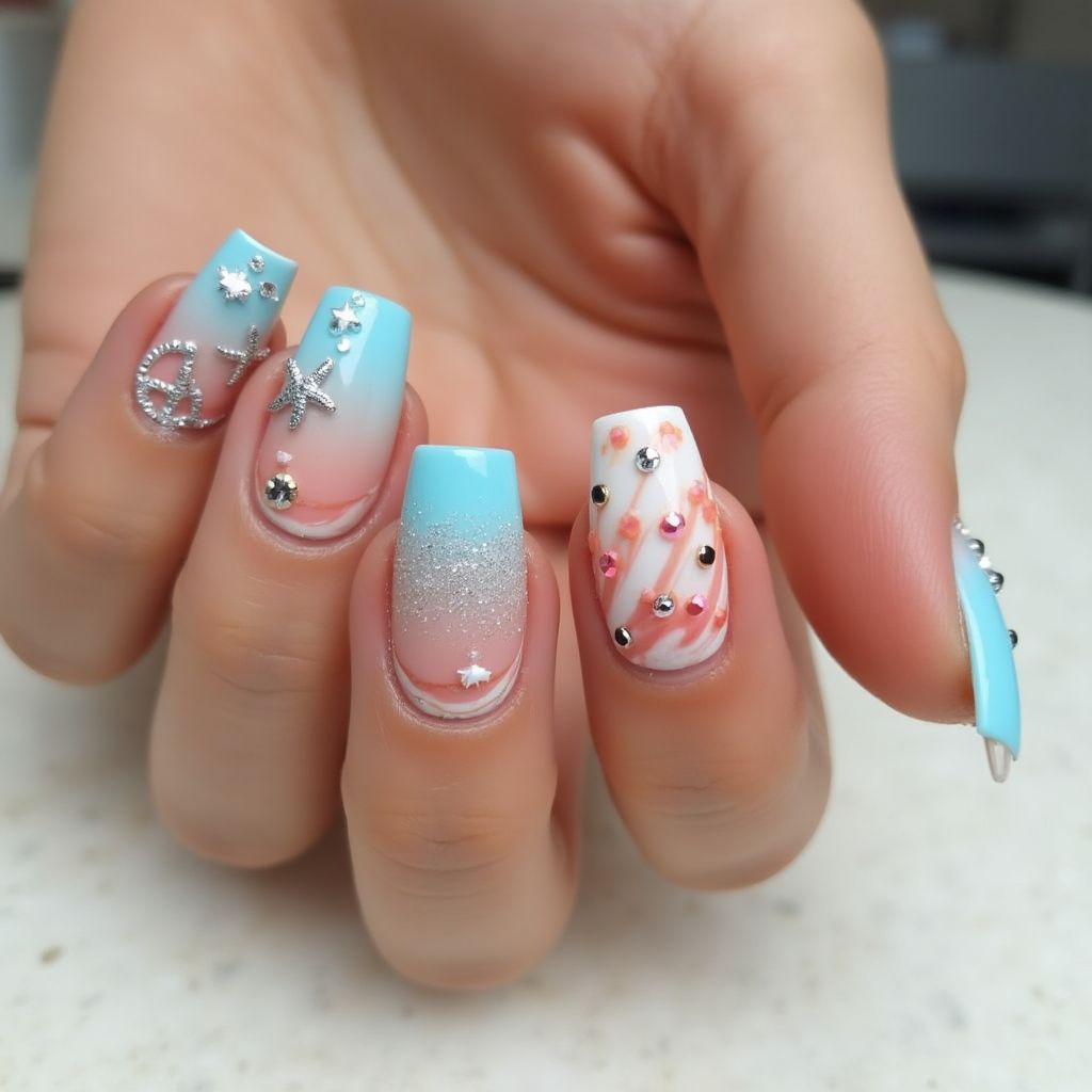 Cruise French Manicure Nail Design