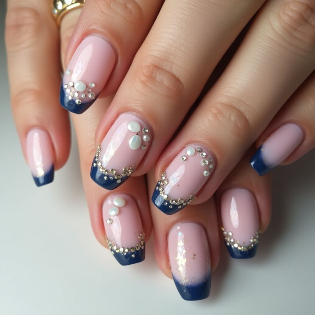 Prom French Manicure Nail Design