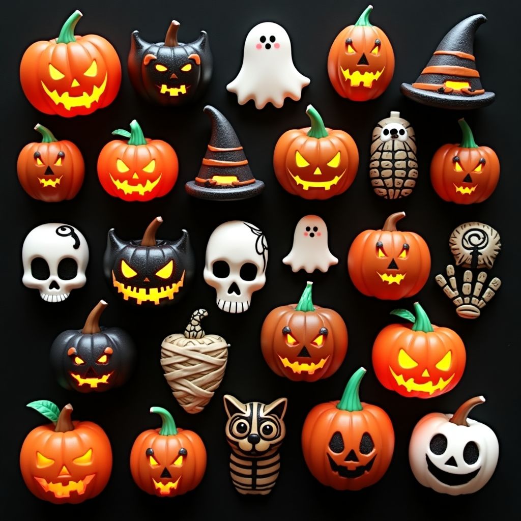 Halloween 3d Nail Design