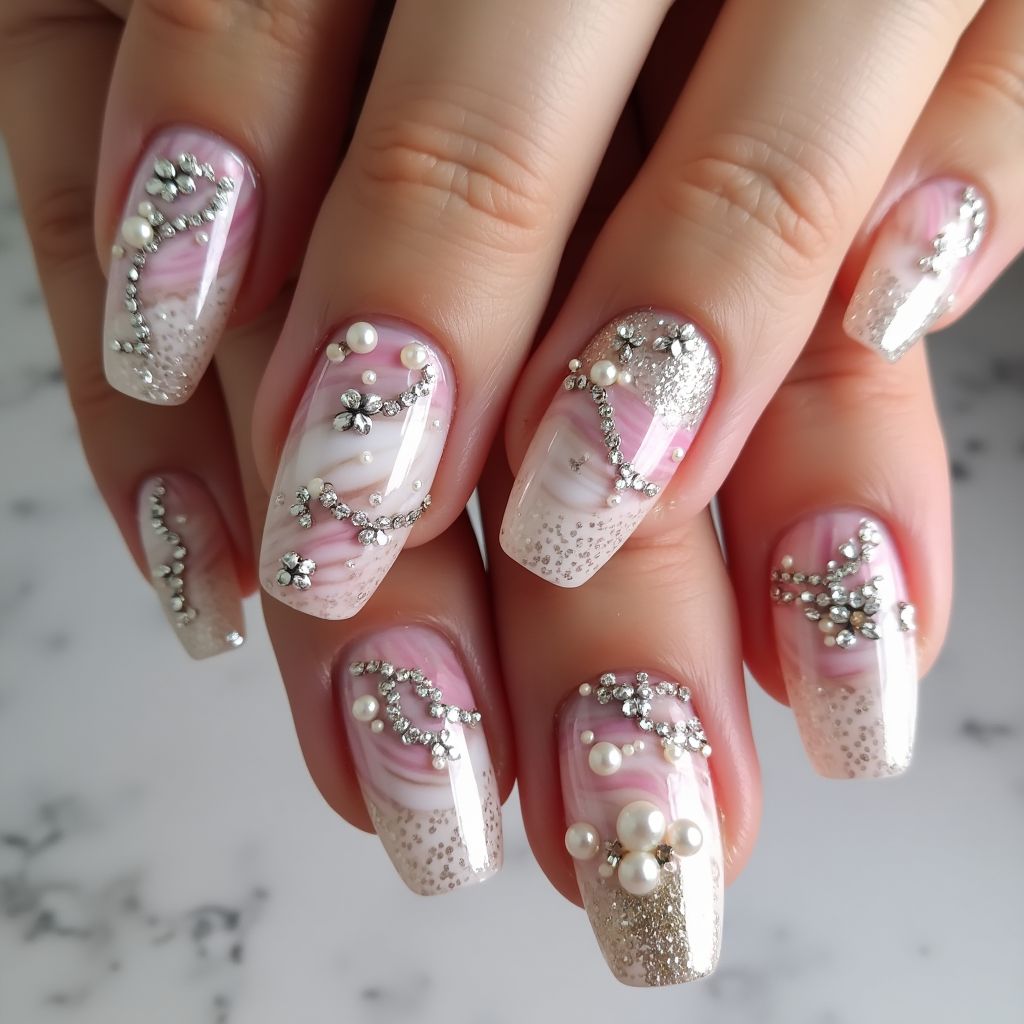 Prom 3d Nail Design
