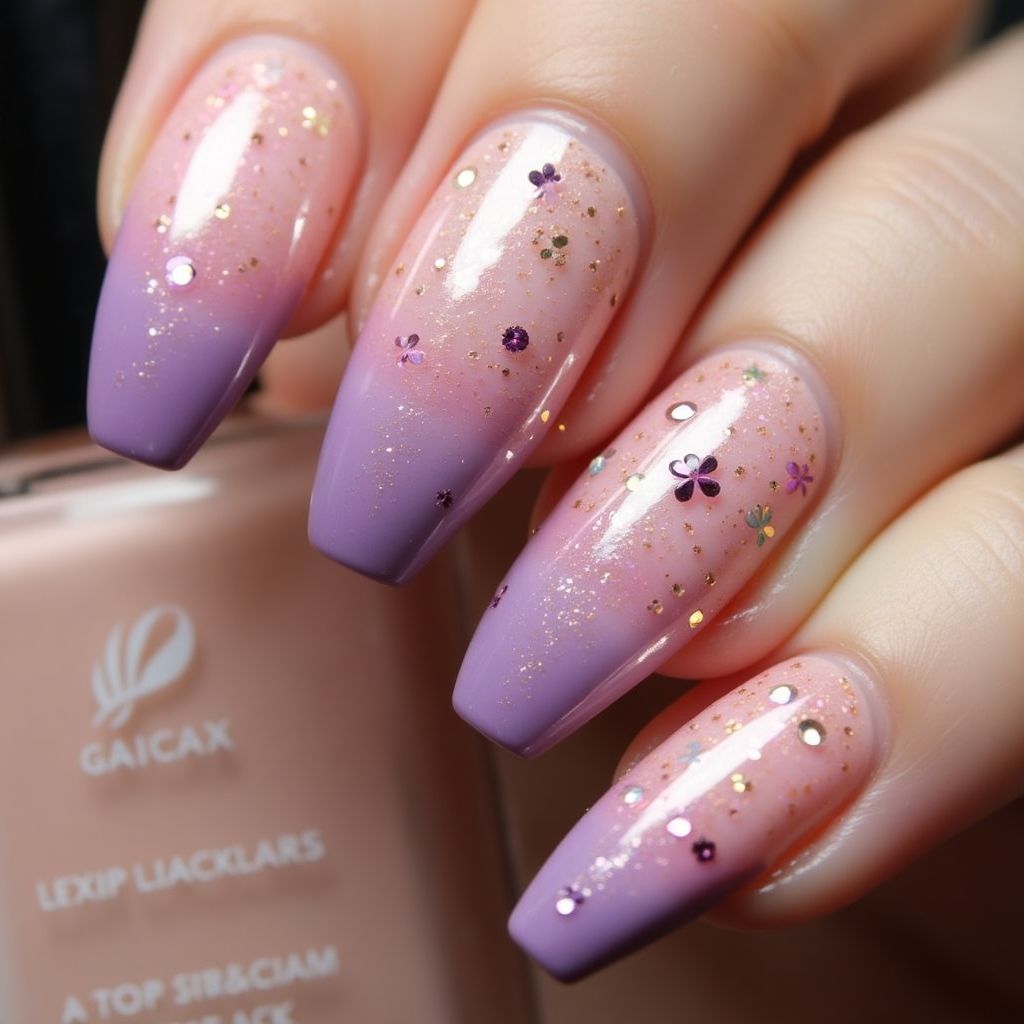 Prom Ombre Nail Design