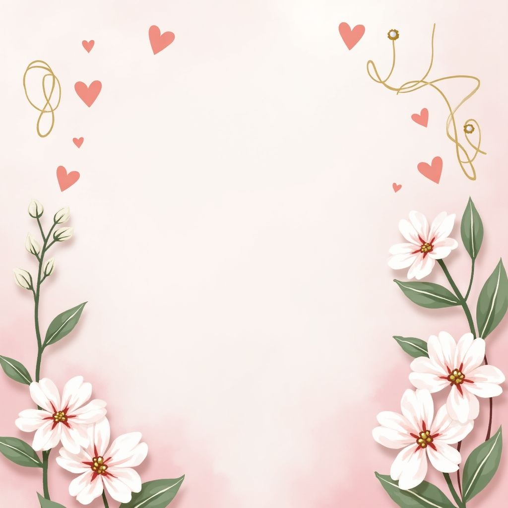 Mother's Day Negative Space Nail Design