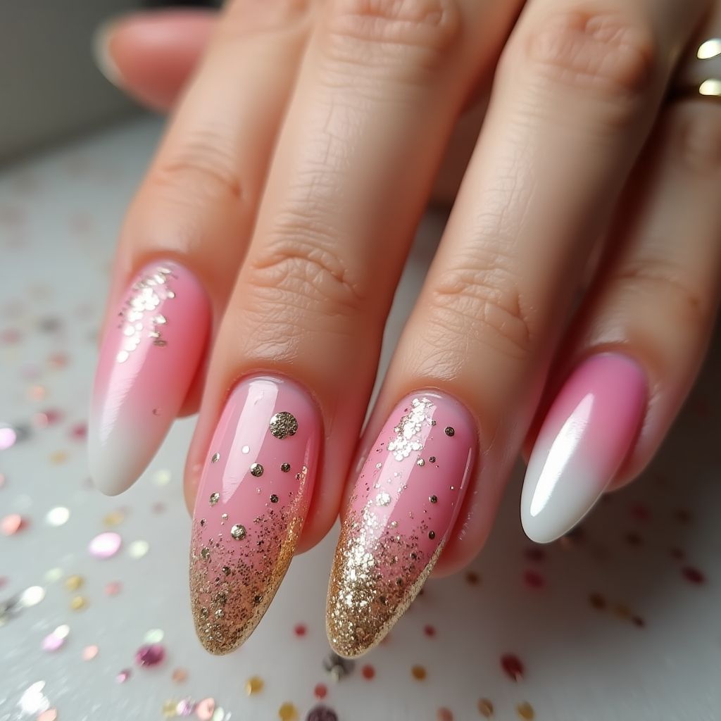 Celebration Ombre Nail Design