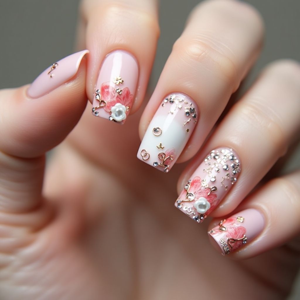 Anniversary 3d Nail Design