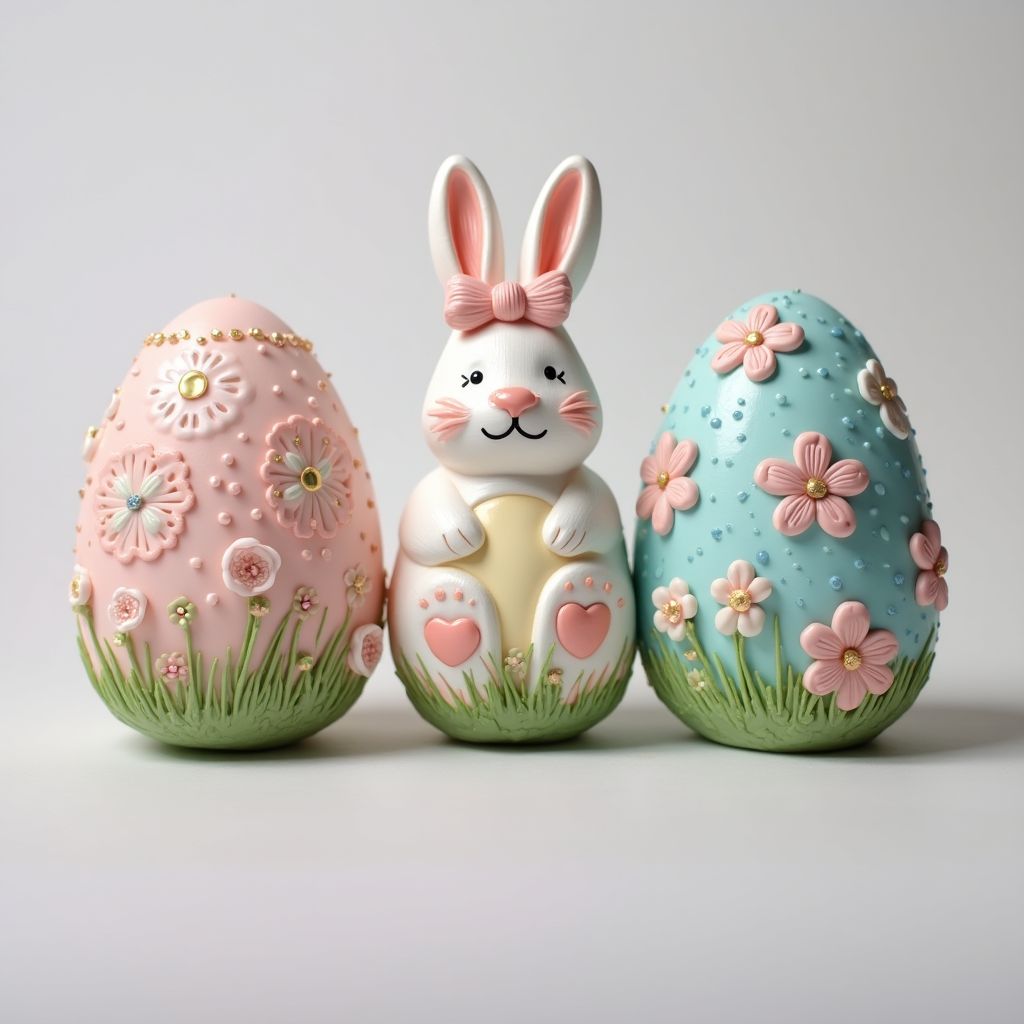 Easter 3d Nail Design