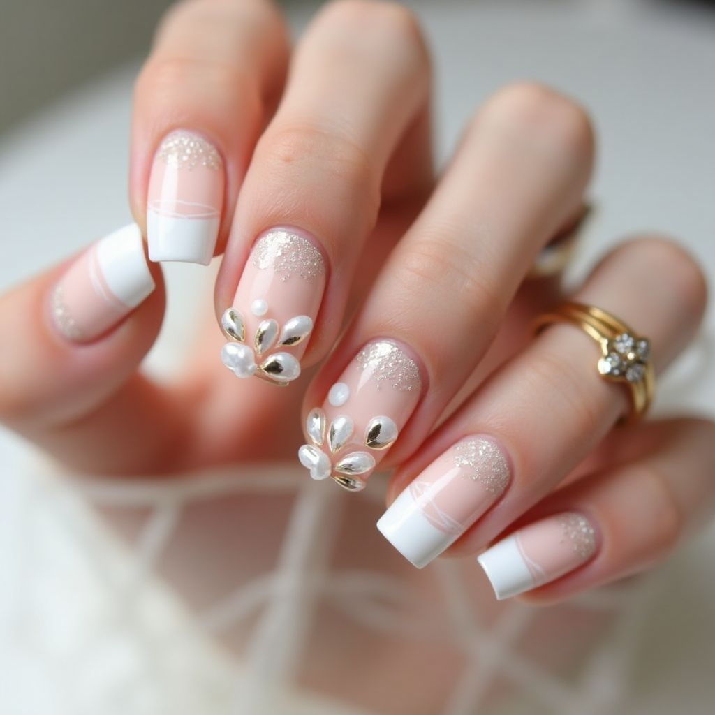 Wedding French Manicure Nail Design