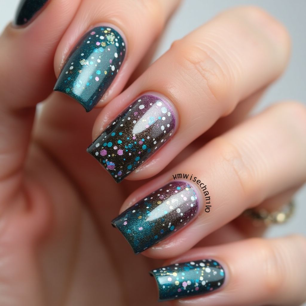 Party Dotting Nail Design