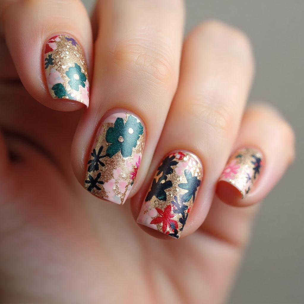 Celebration Dotting Nail Design