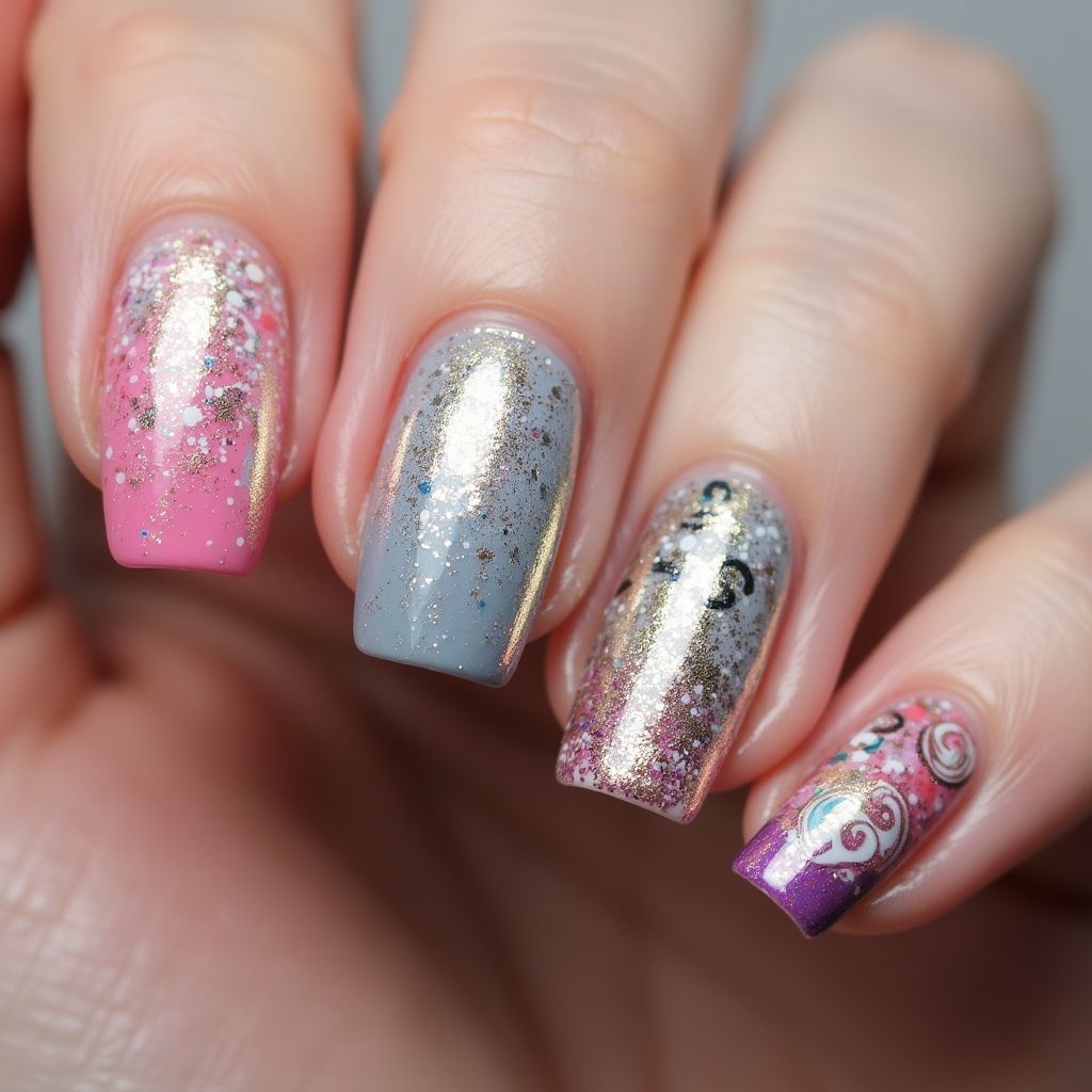 Dip Powder Nail Design