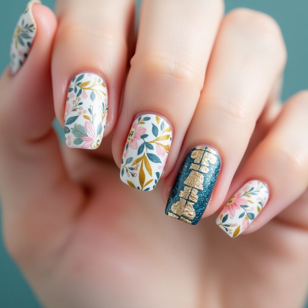 Round Nail Decals Nail Design