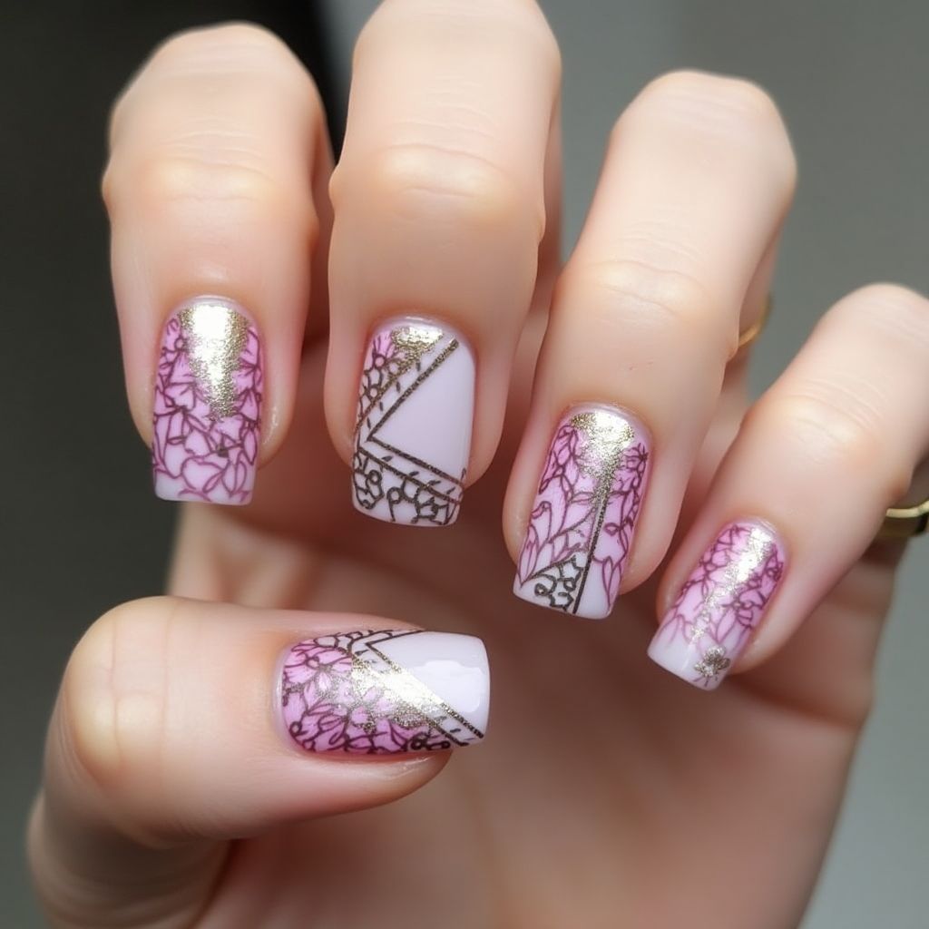 Nail Decals Square Nail Design