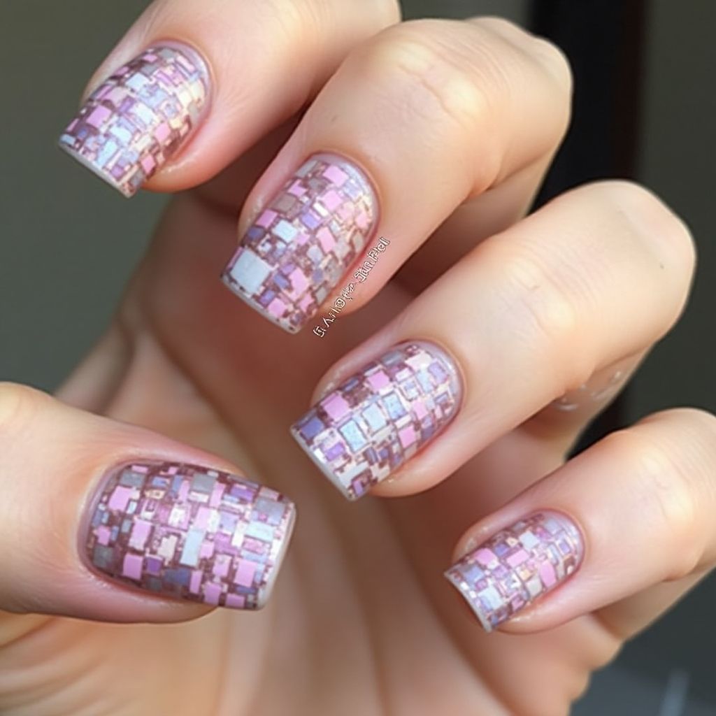 Nail Vinyls Square Nail Design