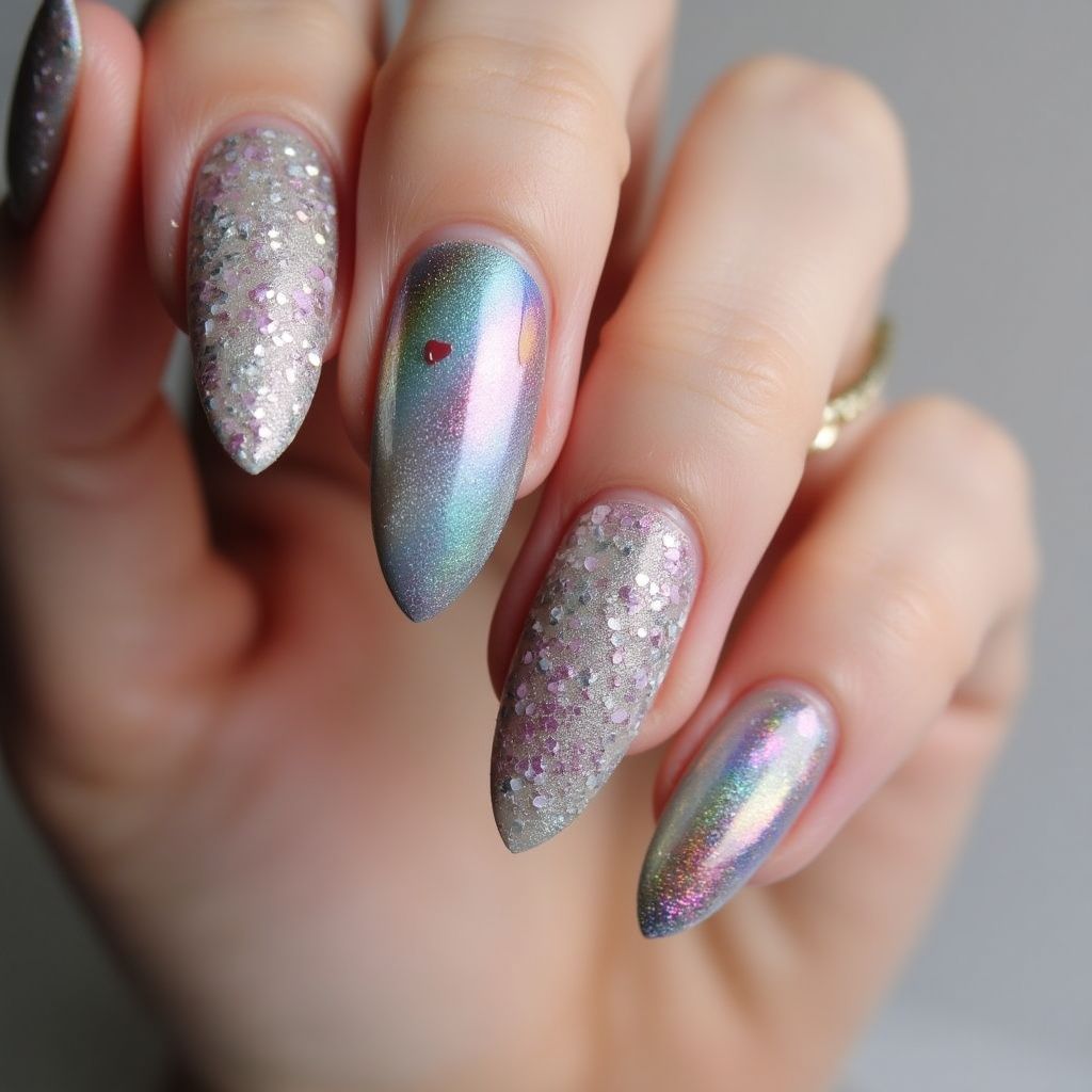 Specialty Powders Almond Nail Design