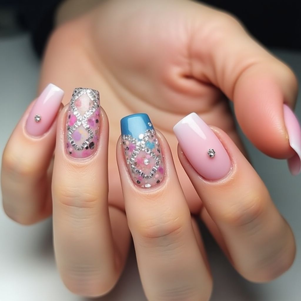 Square Nail Polish Nail Design