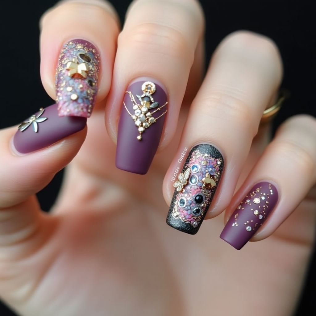 Coffin 3d Nail Decor Nail Design