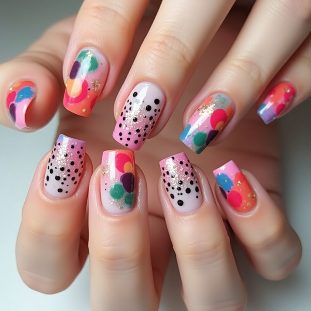 Dotting Tools Square Nail Design