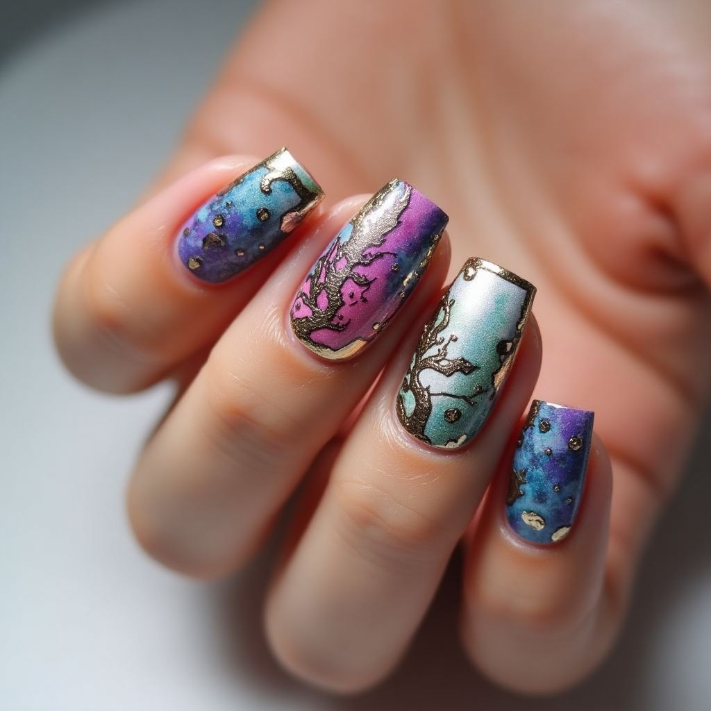 Coffin Wax Pencils Nail Design