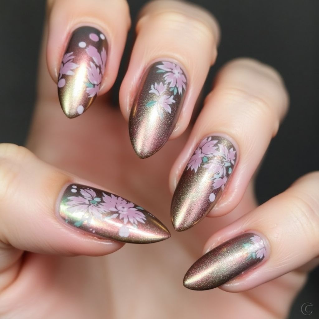 Almond Nail Polish Nail Design