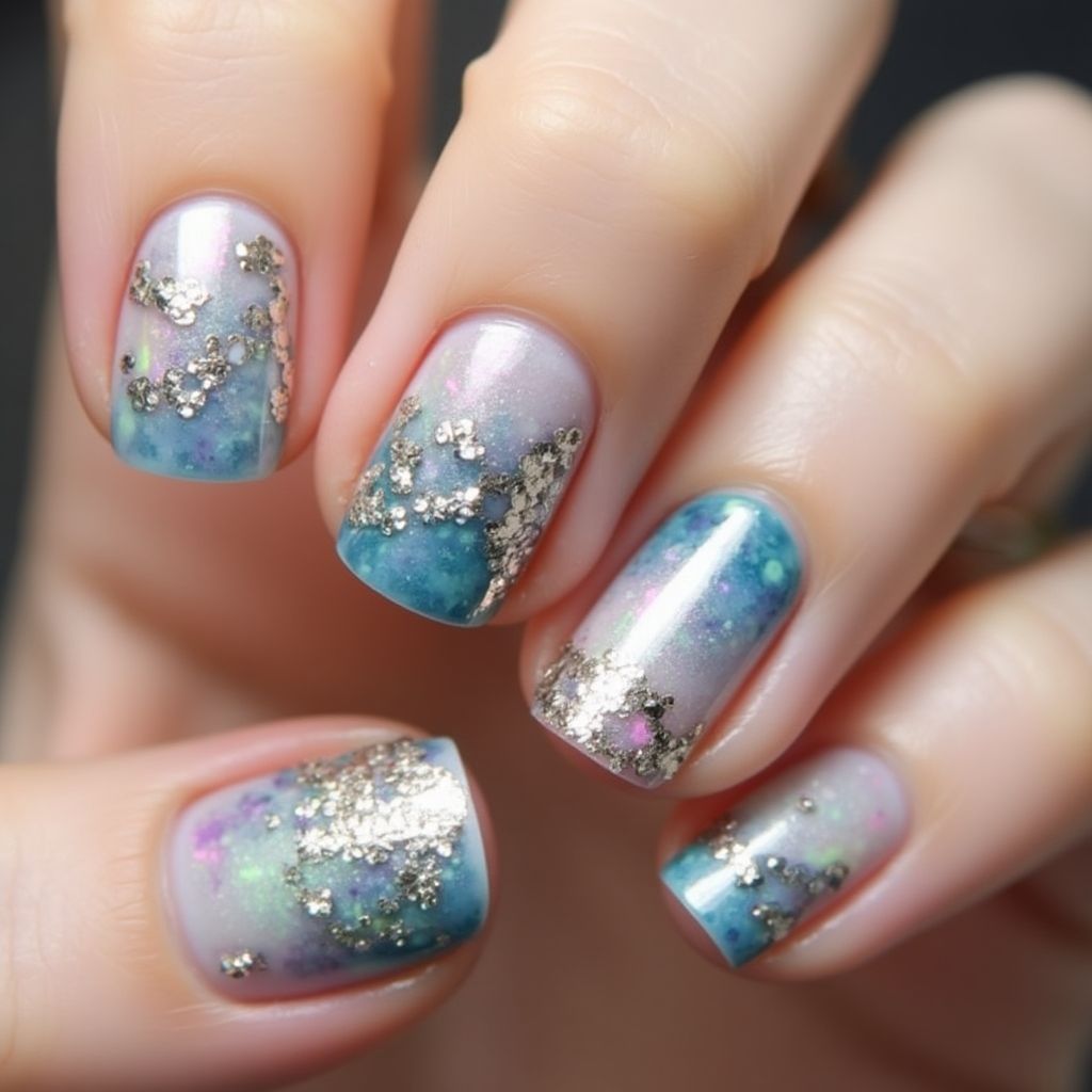 Round Top Coat Nail Design