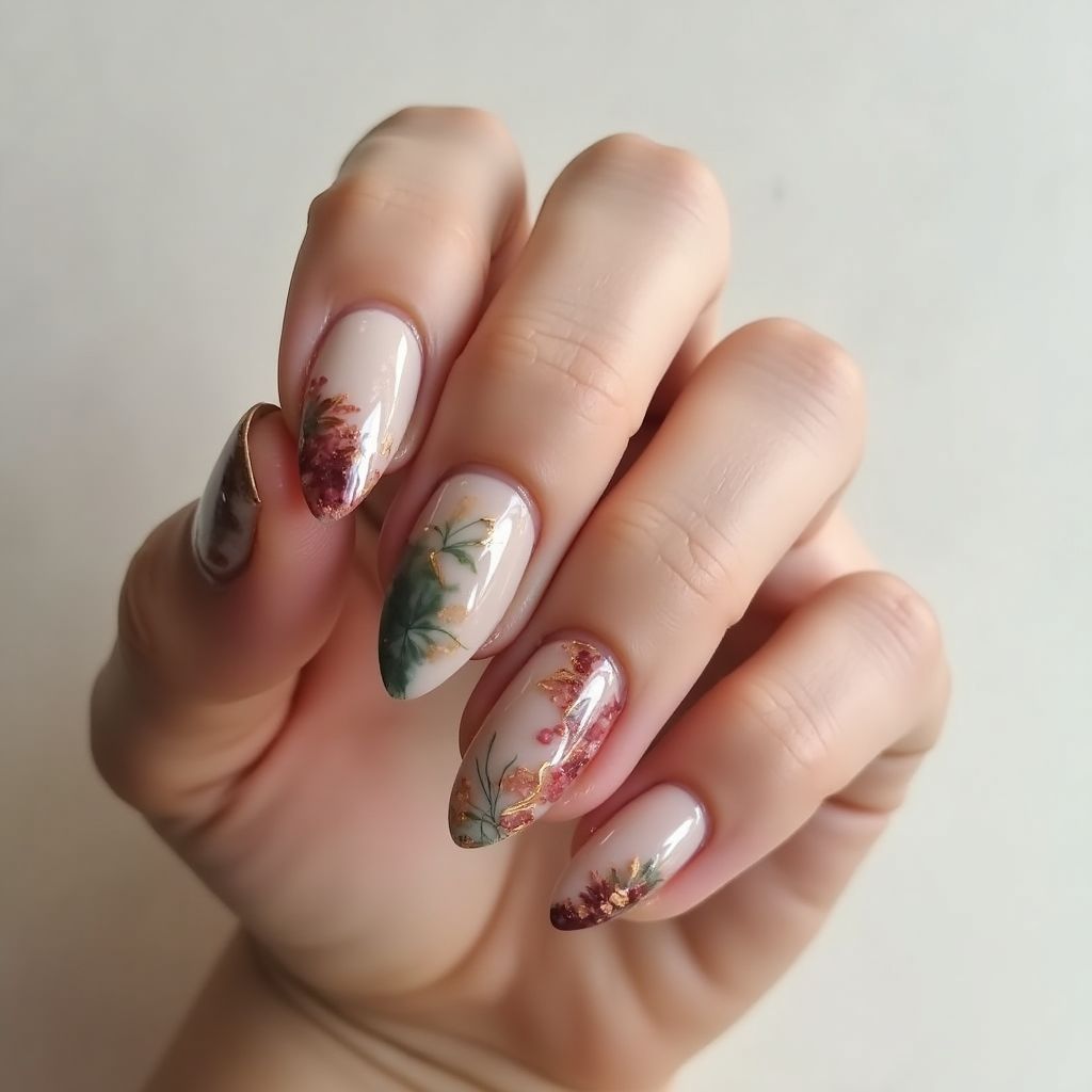 Almond Skin Barriers Nail Design