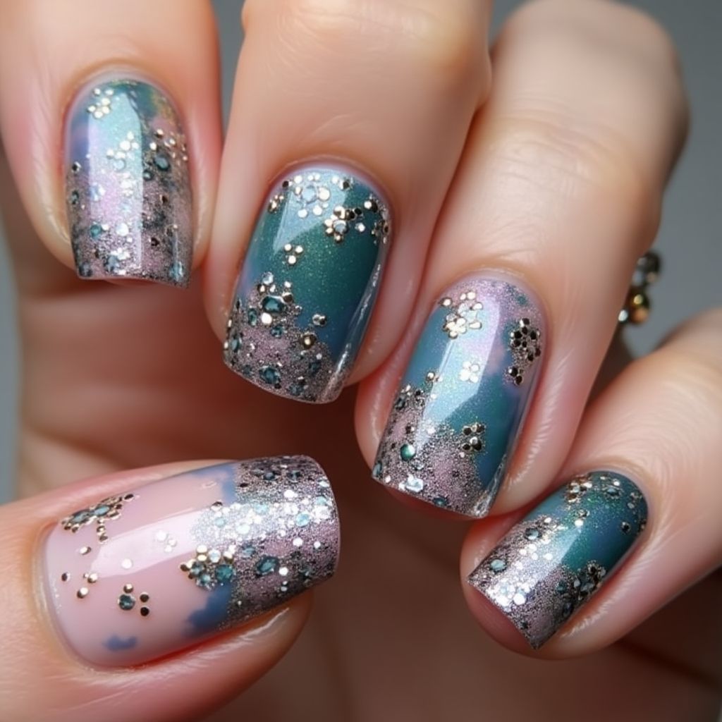 Top Coat Stiletto Nail Design