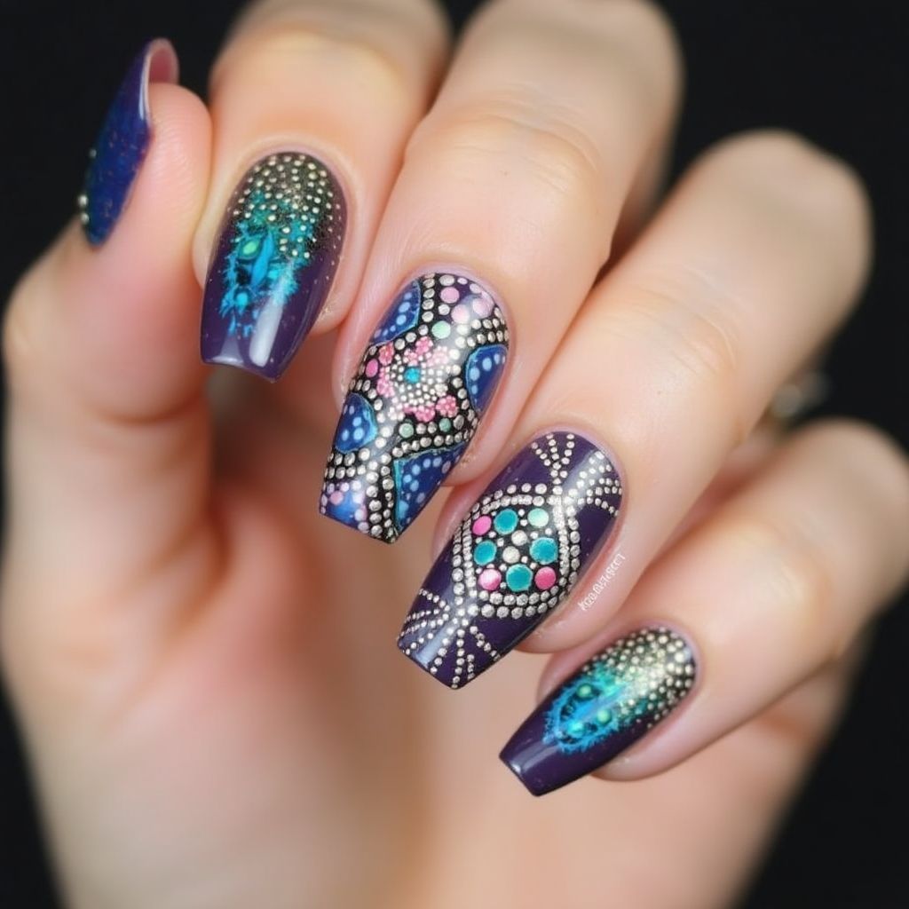Coffin Dotting tools Nail Design