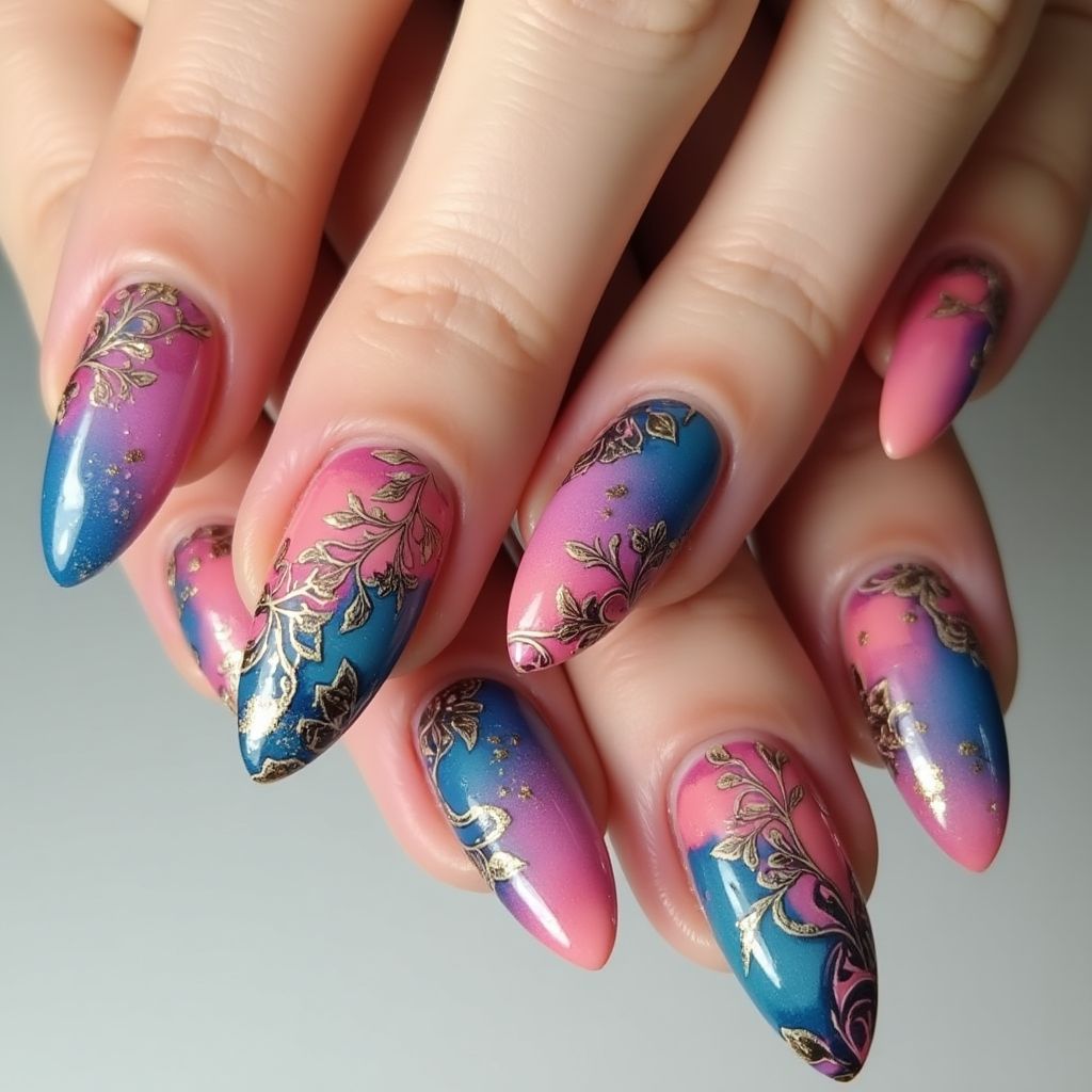 Stiletto Wax Pencils Nail Design