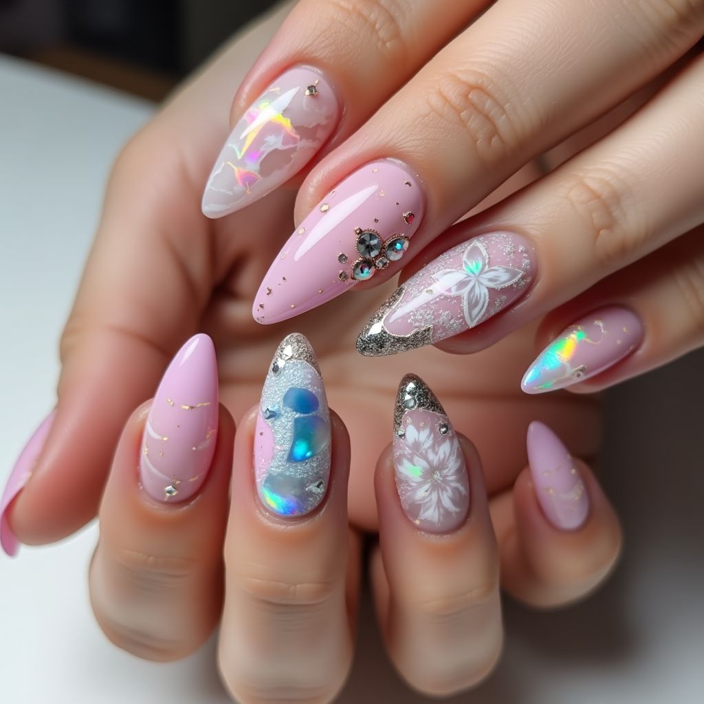 Stiletto Nail Glue Nail Design