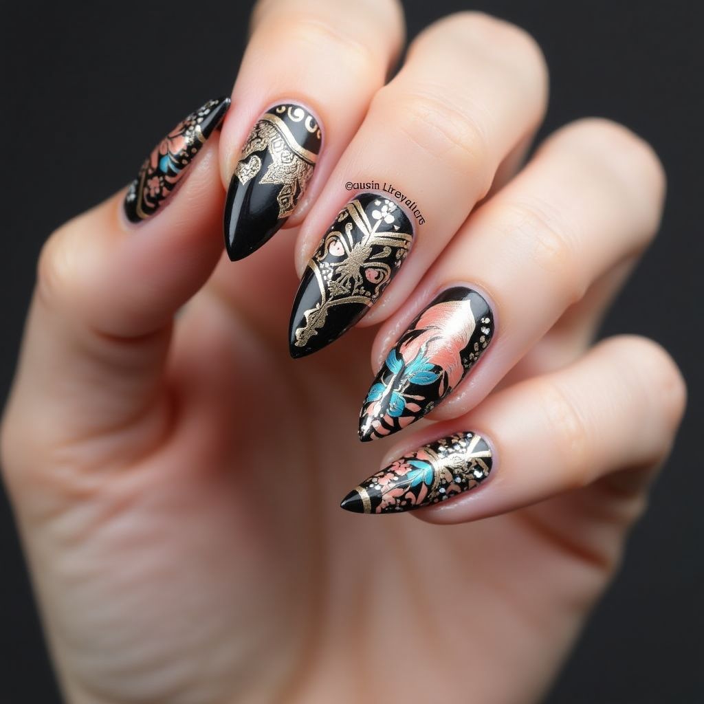 Stiletto Nail Decals Nail Design