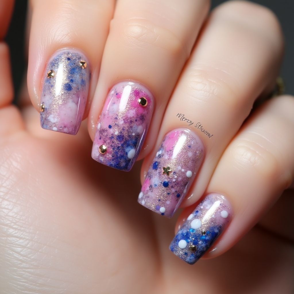 Nail Glue Square Nail Design