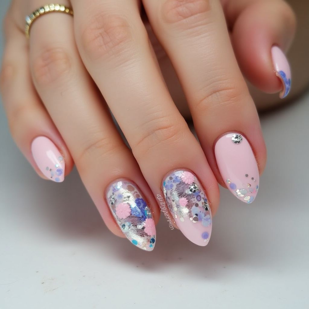 Nail Glue Almond Nail Design