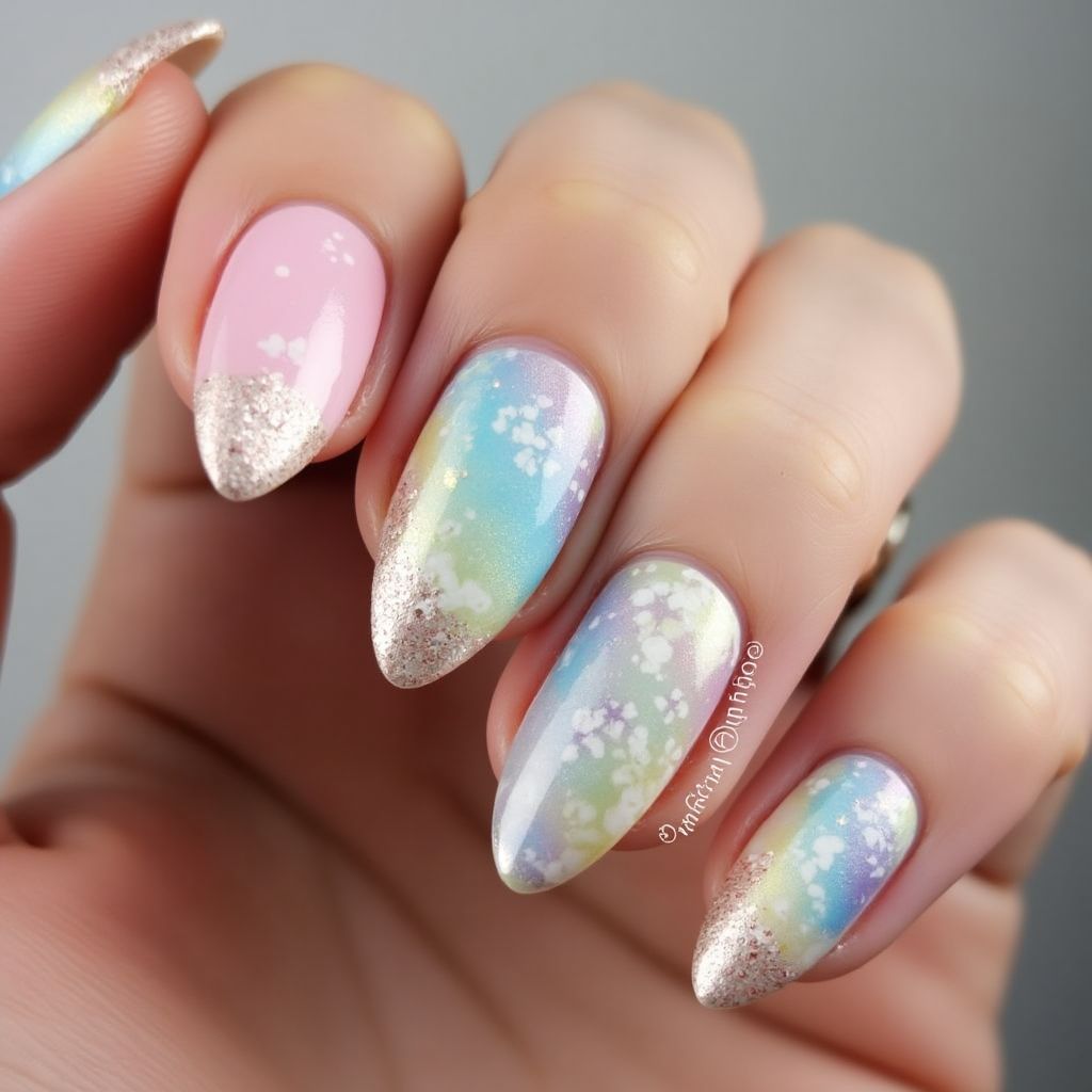 Stiletto Poly Gel Nail Design