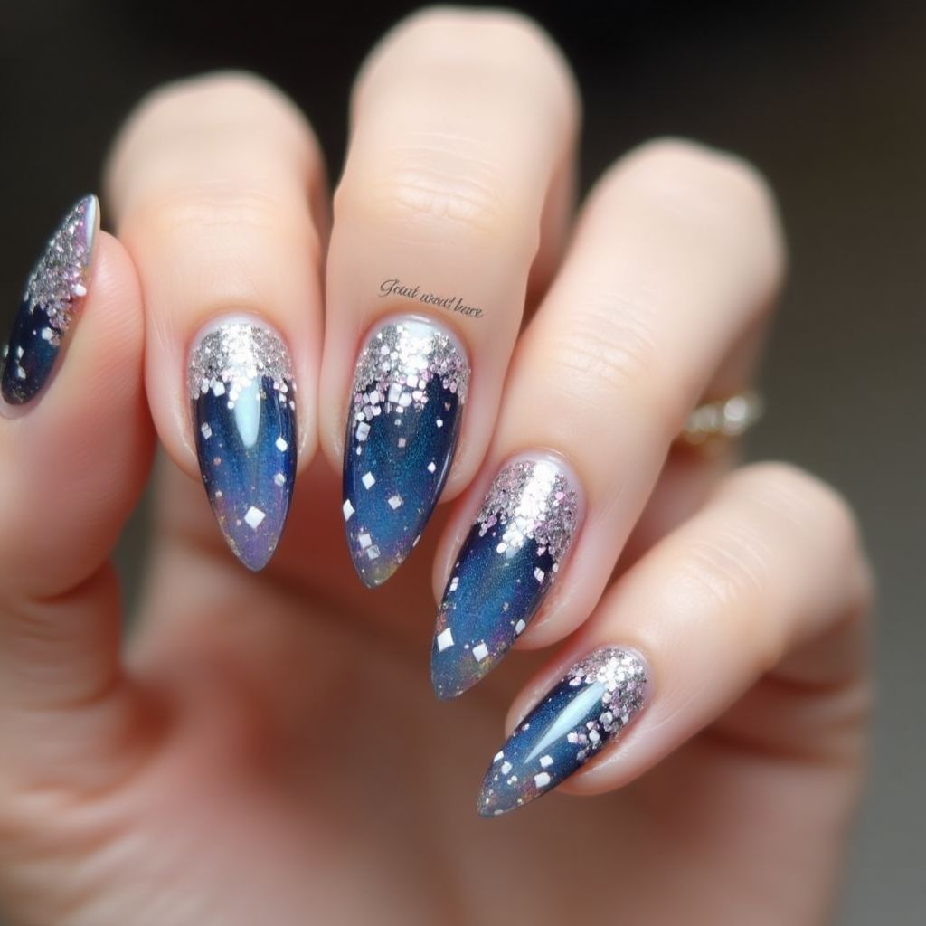 Coffin Top Coat Nail Design