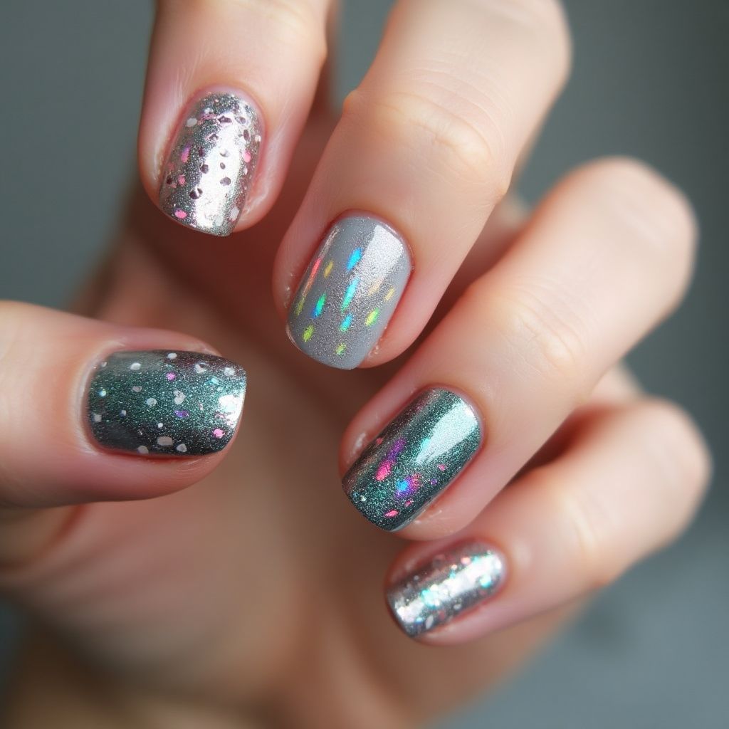 Specialty Powders Round Nail Design