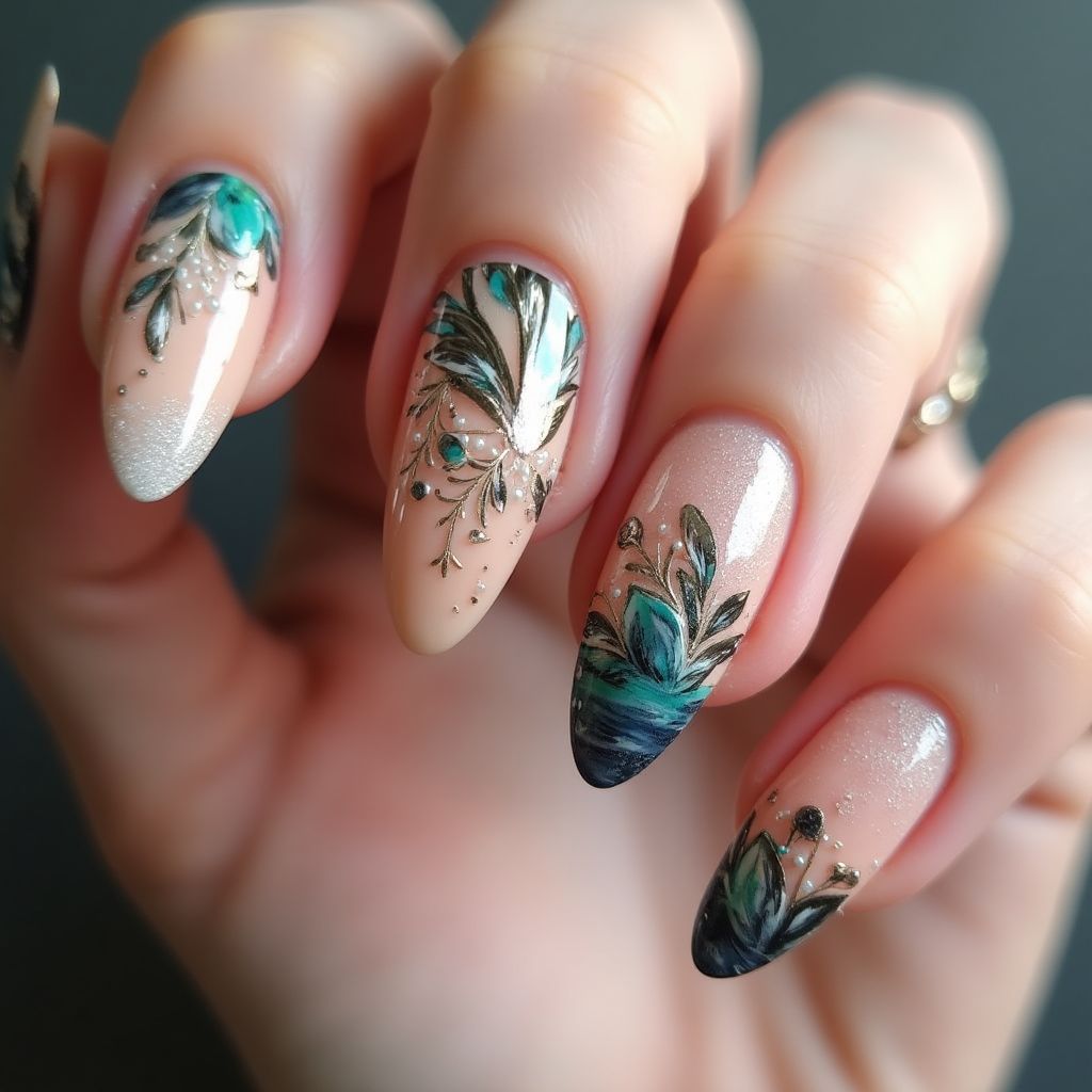 Coffin Builder Gel Nail Design