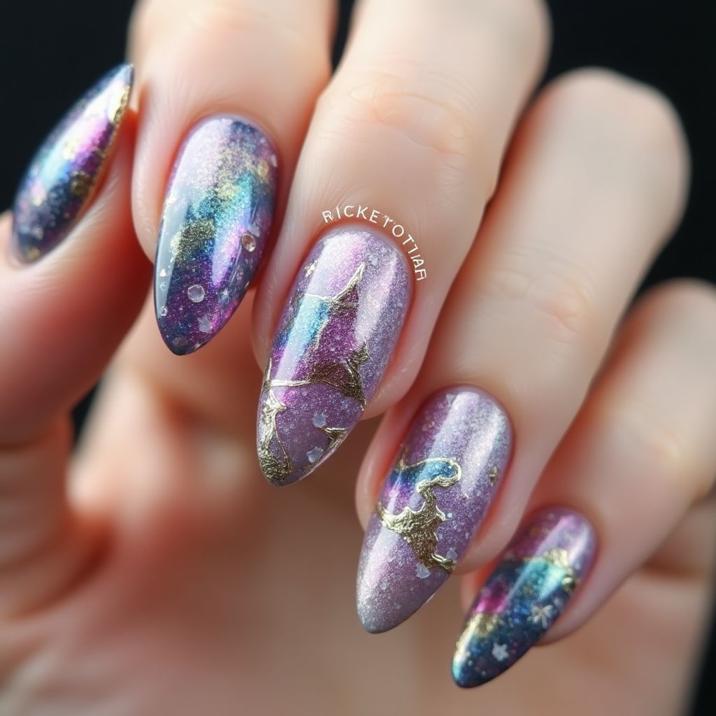 Stiletto Builder Gel Nail Design