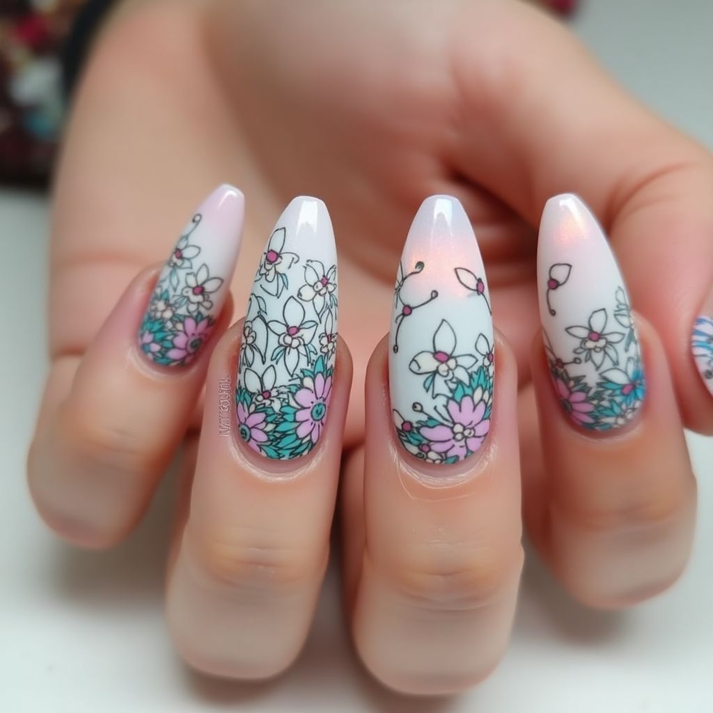 Nail Stickers Coffin Nail Design