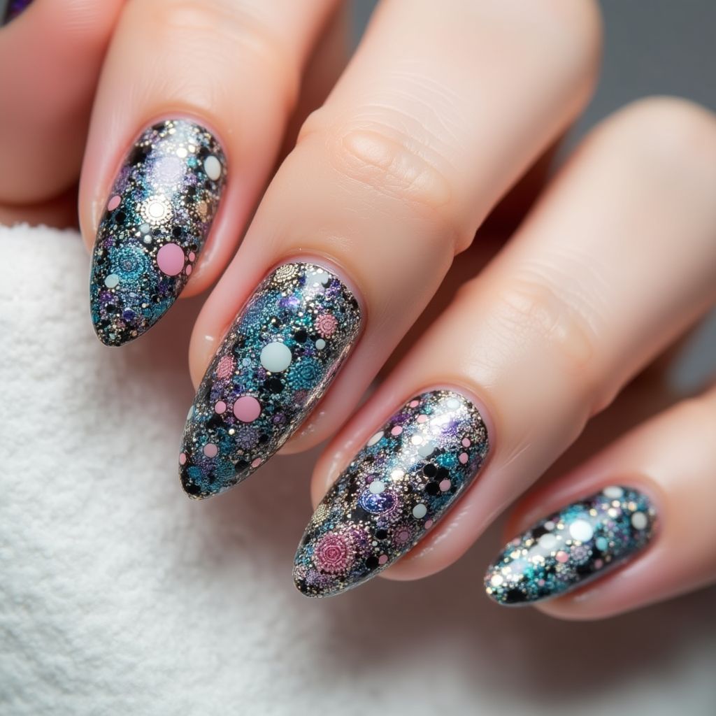 Stiletto Stamping Plates Nail Design