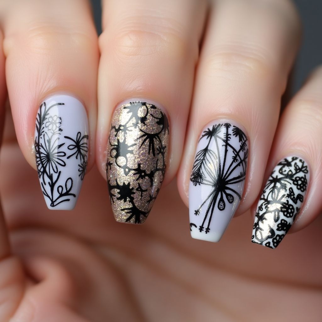 Nail Decals Coffin Nail Design