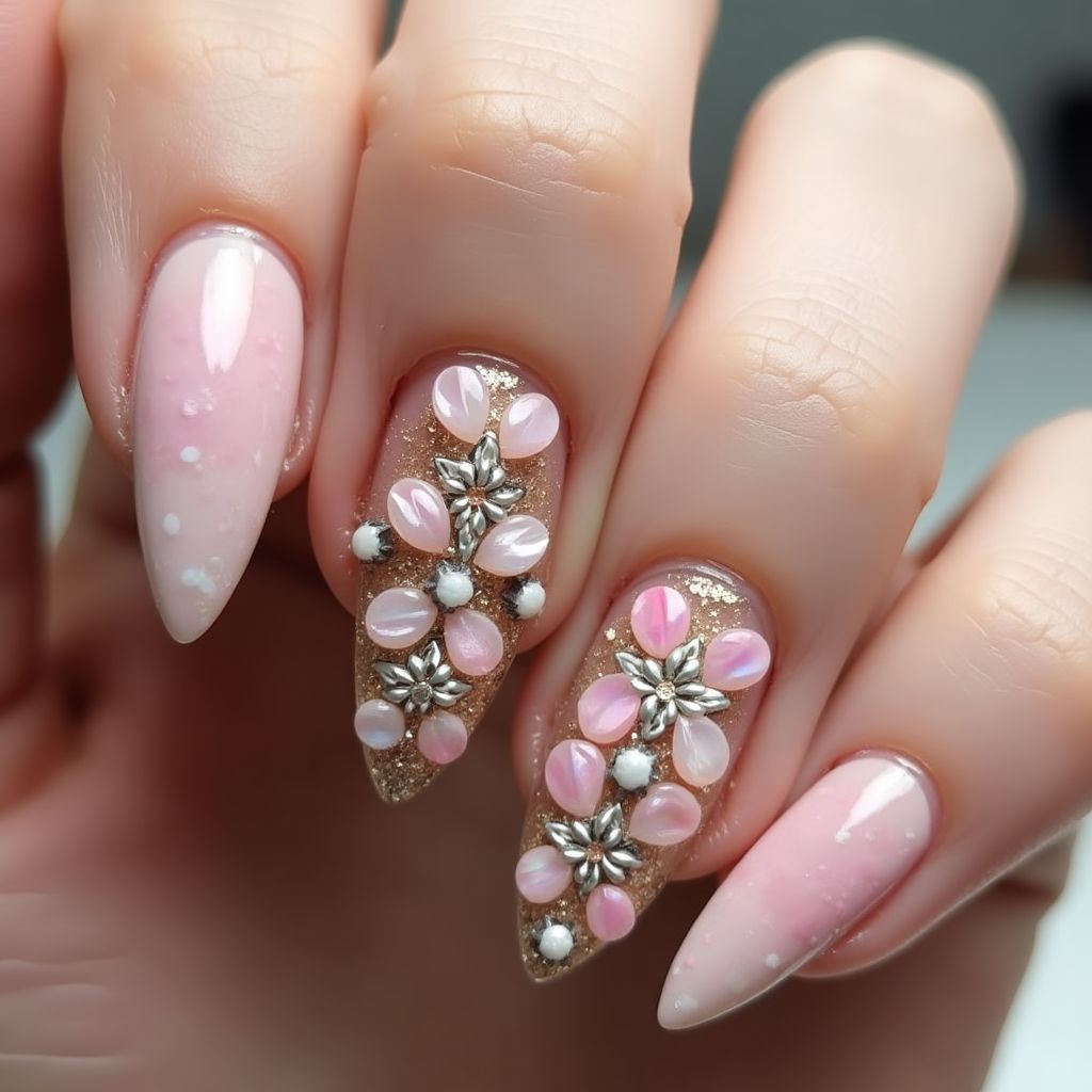 Stiletto 3d Nail Decor Nail Design